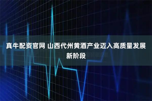 真牛配资官网 山西代州黄酒产业迈入高质量发展新阶段